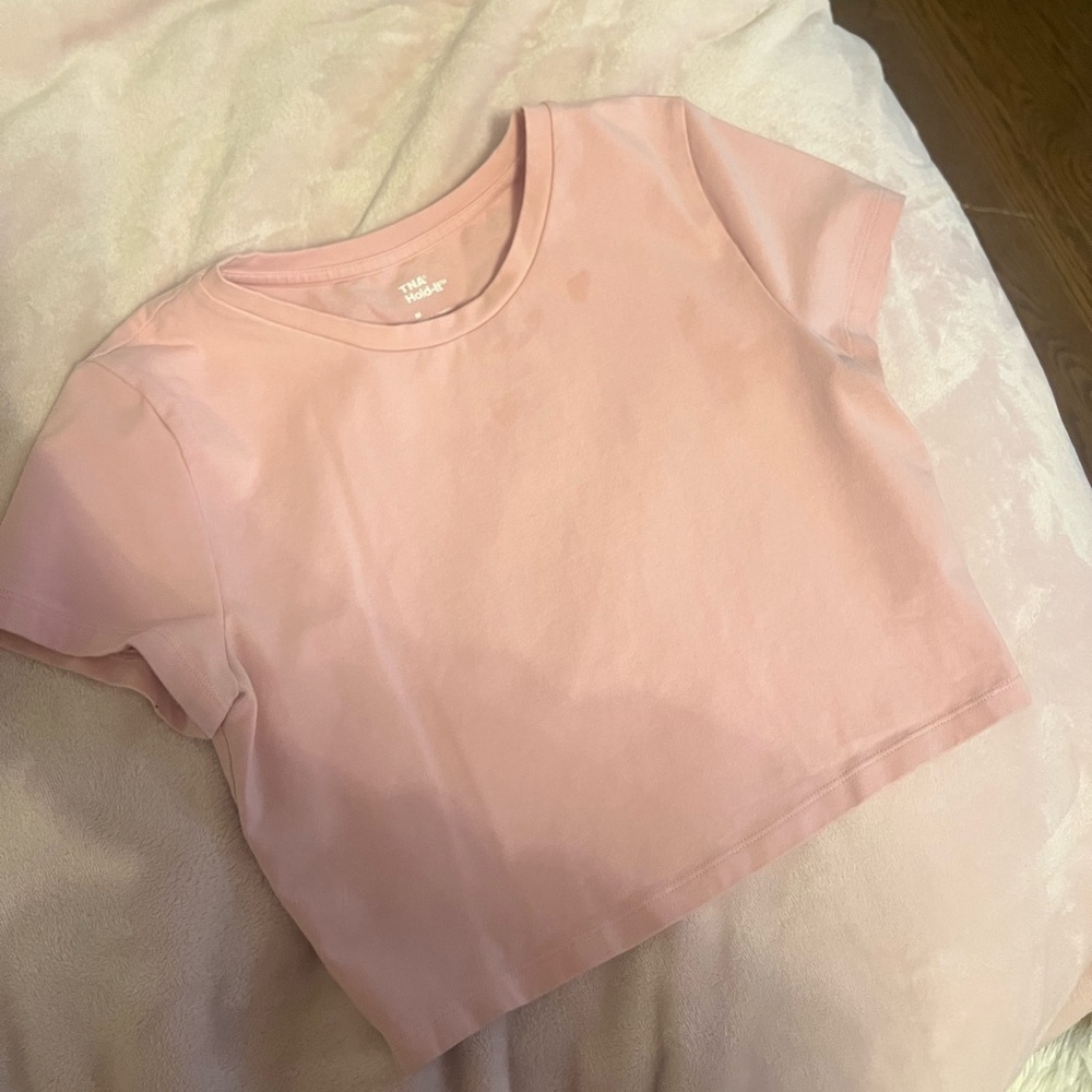 TNA Pink Cropped T-Shirt